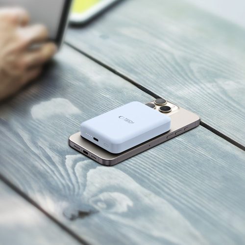 Tech-Protect Lifemag MagSafe PB11 mágneses Power Bank 10.000mAh külső akkumulátor - blue