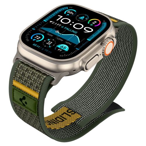 Apple Watch 4/5/6/7/8/SE/Ultra (42/44/45/49mm) Tech-Protect Iconband Line szíj- zöld
