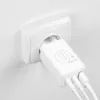 OBAL:ME GaN Fali Töltő USB-A + 2xUSB-C 65W - fehér