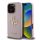 Apple iPhone 16 Pro Max tok, Guess PU Grained 4G Metal Logo - pink