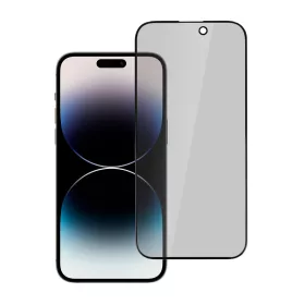 iPhone 16 Privacy kijelzővédő üvegfólia - fekete