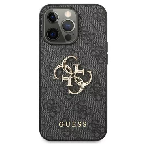 Apple iPhone 16 tok, Guess Big Metal Logo 4G szürke