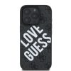 Guess PU Leather 4G Big Love Logo MagSafe tok iPhone 16 Pro - fekete