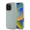 Guess PU Grained Classic Logo MagSafe tok iPhone 16 Pro Max - zöld