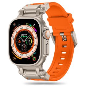   Tech-Protect Delta Pro, Apple Watch óraszíj (42 / 44 / 45 / 49 mm) - narancs - titánium