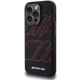   AMG Large Rhombuses Apple iPhone 13 / 14 / 15 Magsafe tok - fekete