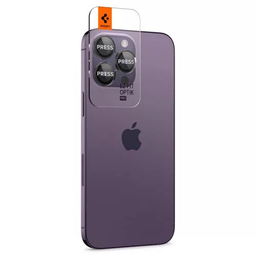 Spigen Optik.tr. "Ez Fit"  iPhone 14 Pro  / 14 Pro Max  kamera lencsevédő - 2db