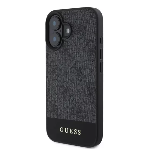 Guess PU 4G Stripe iPhone 16 Pro tok - szürke