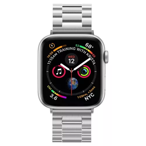 Spigen Modern Fit Apple Watch óraszíj 42/ 44/ 45/ 46 /49 mm - ezüst