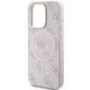 GUESS  iPhone 14 Pro tok, MagSafe GUHMP14LG4GFRP (4G Ring classic logo) - pink