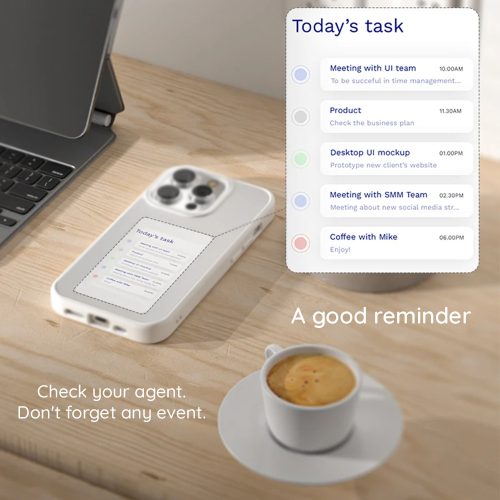 Techsuit - SmartScreen NFC - iPhone 15 Pro Max - fekete