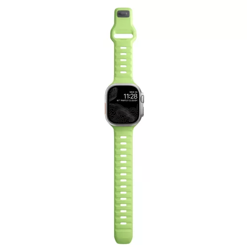 Nomad Sport Szilikon szíj,  M/L, Glow 2.0 -  42/44/45/49mm - fluoreszkáló