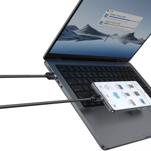 Hálózati usb-s töltőfej, lighting kábellel.