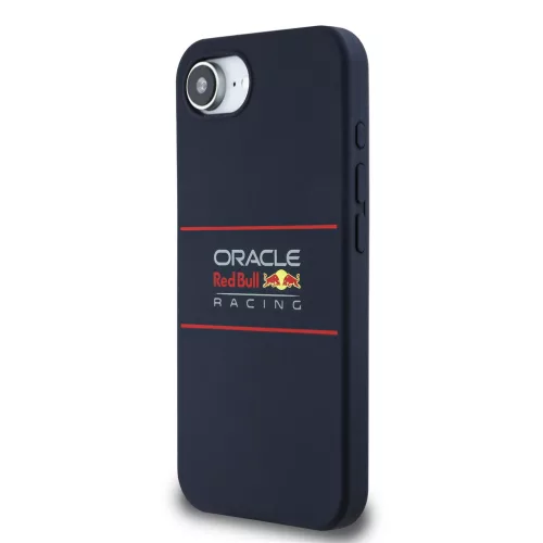 Apple iPhone 16 Pro Red Bull Szilikon Vízszintes Logó MagSafe tok - sötétkék