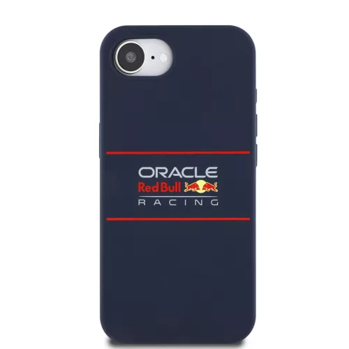 Apple iPhone 16 Pro Red Bull Szilikon Vízszintes Logó MagSafe tok - sötétkék