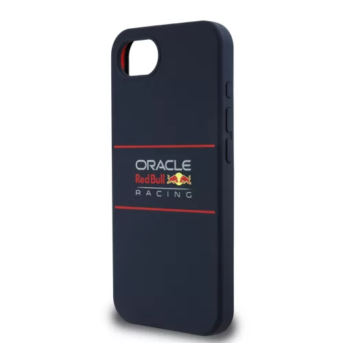 Apple iPhone 16 Pro Red Bull Szilikon Vízszintes Logó MagSafe tok - sötétkék