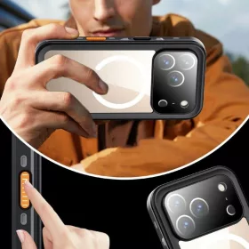 Shellbox DOT vízálló MagSafe tok iPhone 17 Pro - fekete