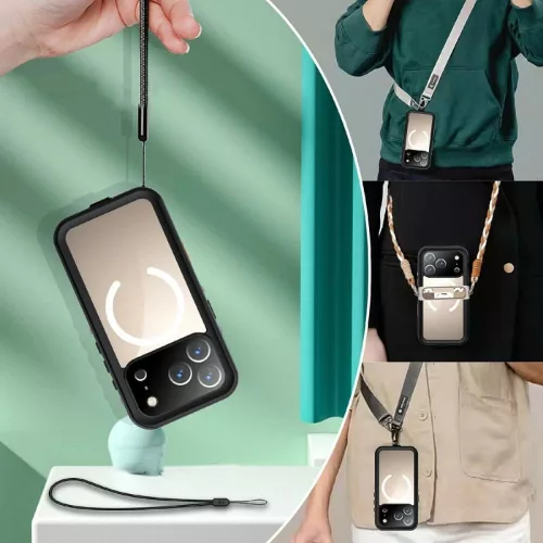 Shellbox DOT vízálló MagSafe tok iPhone 17 Pro - fekete