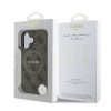 Guess PU Bőr 4G Színes Gyűrű MagSafe tok iPhone 16 Pro Max - barna