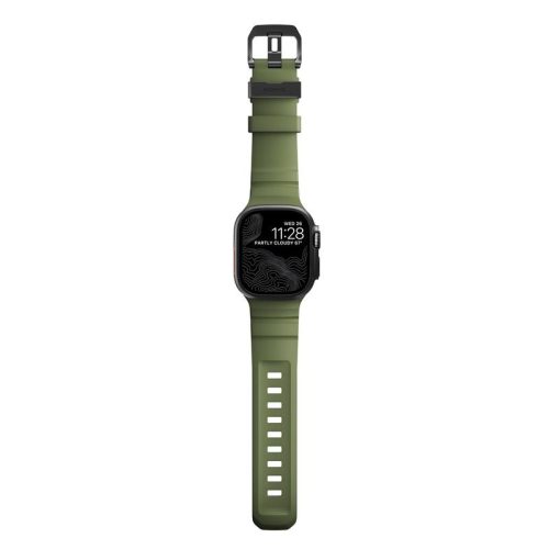 Nomad Rocky Point Apple Watch  49/45/44/42mm szilikon szíj - zöld