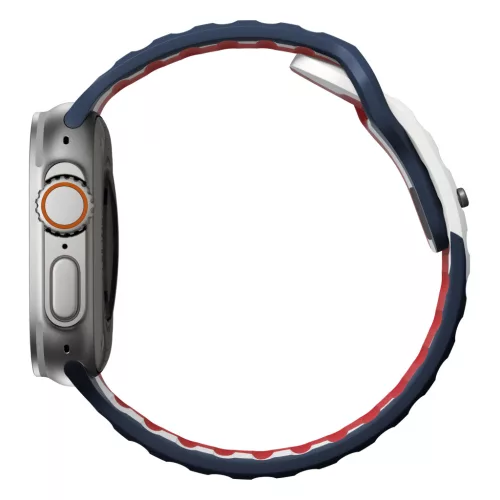 Nomad Sport Szilikon szíj,  M/L, summer games 2024 -  42/44/45/49mm - piros/fehér/kék