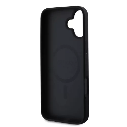 Guess PU Grained Classic Logo MagSafe tok iPhone 16 Pro Max - fekete