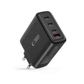   Tech-Protect NC100W-GAN töltő GaN 3x USB-C PD 100W / USB-A QC 3.0 - fekete