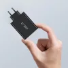Tech-Protect NC100W-GAN töltő GaN 3x USB-C PD 100W / USB-A QC 3.0 - fekete