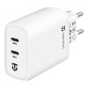 Tactical Base Plug Dual gyorstöltő adapter 2xUSB-C, 40W - fehér