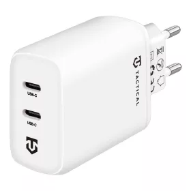   Tactical Base Plug Dual gyorstöltő adapter 2xUSB-C, 40W - fehér