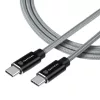 Tactical Fast Rope Kevlar kábel USB Type-C - USB Type-C 100W 20V/5A 1m szürke - 