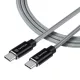 Tactical Fast Rope Kevlar kábel USB Type-C - USB Type-C 100W 20V/5A 1m szürke - 