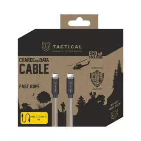   Tactical Fast Rope Kevlar kábel USB Type-C - USB Type-C 100W 20V/5A 1m szürke - 