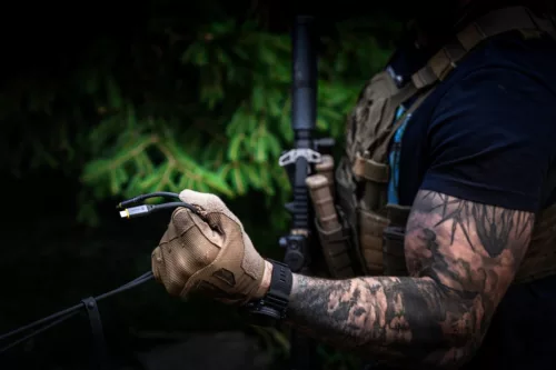 Tactical Fast Rope Kevlar kábel USB Type-C - USB Type-C 100W 20V/5A 1m szürke - 