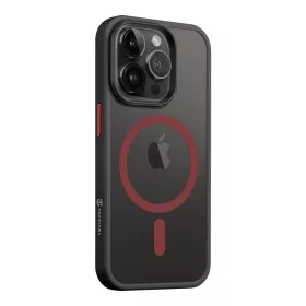   Apple iPhone 14 tok, Tactical MagForce Hyperstealth 2.0 MagSafe kompatibilis - fekete-piros