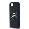 Apple iPhone 16e Karl Lagerfeld Liquid Silicone K&CH Heads MagSafe tok - fekete
