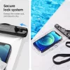 Spigen Aqua Shield A601 univerzális vízálló tok (2 db) - átlátszó