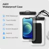 Spigen Aqua Shield A601 univerzális vízálló tok (2 db) - átlátszó
