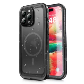 ShellBox - Vízálló IP68 tok - iPhone 16 Pro - fekete