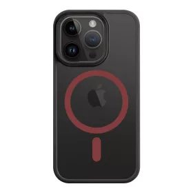  Apple iPhone 15 Pro tok, Tactical MagForce Hyperstealth 2.0 MagSafe kompatibilis - fekete-piros