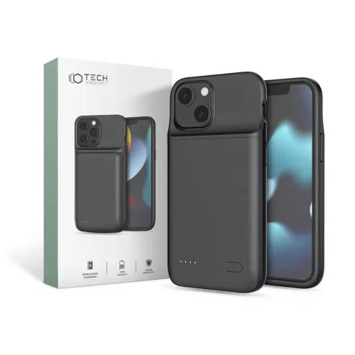 Tech-Protect 2in1 powerbank tok Apple iPhone 12 Mini / 13 Mini  - fekete