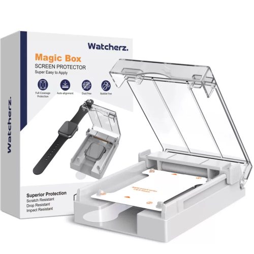 MagicBox 3D NANOFLEX fólia Apple Watch készülékre felhelyező applikátorral (2db fólia / csomag) - 46mm
