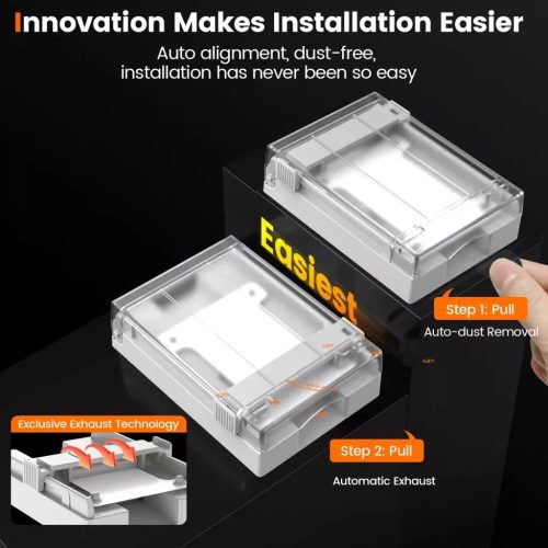 MagicBox 3D NANOFLEX fólia Apple Watch készülékre felhelyező applikátorral (2db fólia / csomag) - 46mm