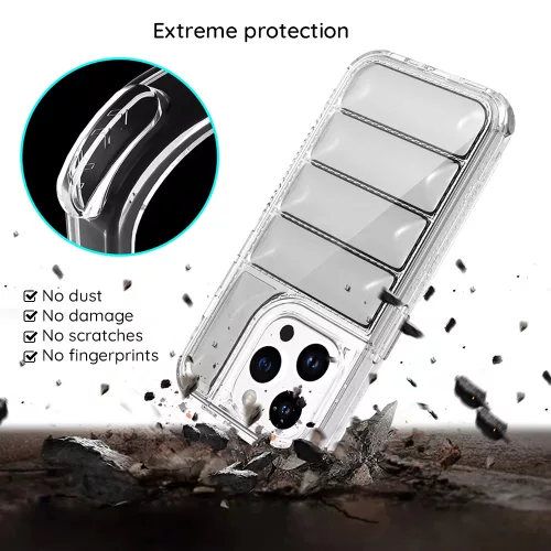 Techsuit - Wave Shield - iPhone 15 Pro tok - fekete
