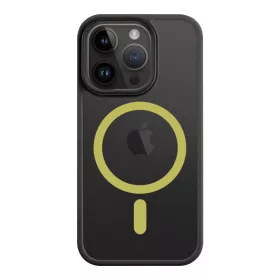 Apple iPhone 15 Pro Max tok, Tactical MagForce Hyperstealth 2.0 MagSafe kompatibilis - fekete-sárga
