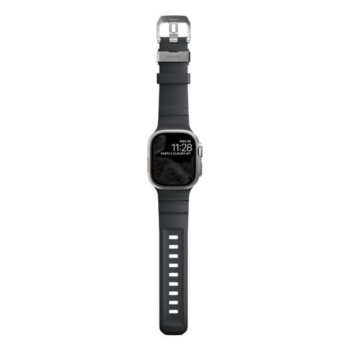 Nomad Rocky Point Apple Watch  49/45/44/42mm szilikon szíj - szürke