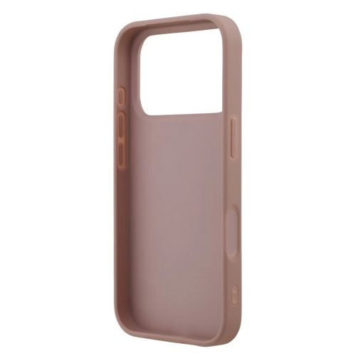 iPhone 17 Pro tok, Guess PU Fixed Glitter 4G Metal Logo  - rózsaszín