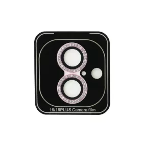  Guess Fixed Glliter védő lencse iPhone 16 Pro/16 Pro Max készülékhez - rózsaszín
