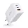 Tech-Protect C65W hálózati töltő 2x USB-C PD 65W / USB-A QC 3.0 - fehér