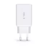 Tech-Protect C65W hálózati töltő 2x USB-C PD 65W / USB-A QC 3.0 - fehér